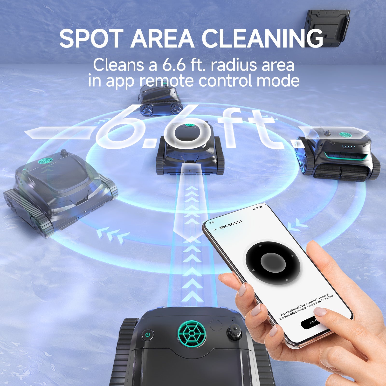 WYBOT S2 Pro with Charging Dock High-end Cordless Robotic Pool Cleaner